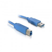 USB A to USB B Cable DELOCK 82582 5 m Male to Male Connector Blue
